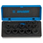 Συλλογή από καρυδάκια αέρος 3/8" σε μεταλλική κασετίνα