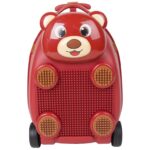 Παιδική Βαλίτσα Zoolittle Trolly Bear Κόκκινη με Τουβλάκια