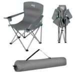 NILS CAMP Καρέκλα Παραλίας NC3079 Γκρι/Πράσινη - Image 2