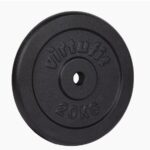 Virtufit Δίσκος βάρους μαντέμι - 30 mm - 20 kg - Μαύρο